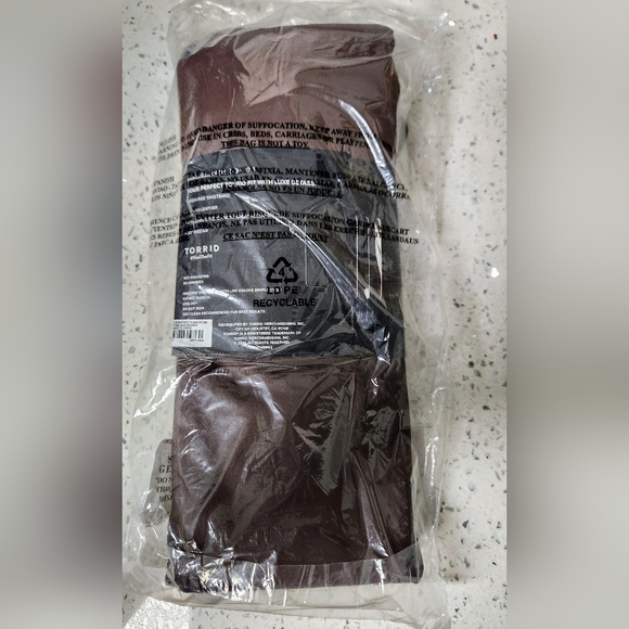 Torrid Full Length‎ Signature Waist Faux Leather Slim Boot Legging - Brown - 2X - Picture 5 of 5